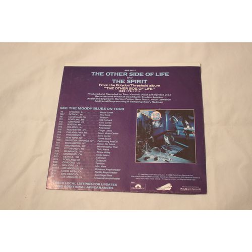 The Moody Blues Limited Edition Color Vinyl 45 & Picture Sleeve-THE OTHER SIDE O