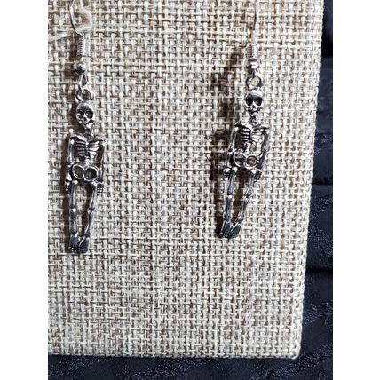 Silver Skelaton Earrings