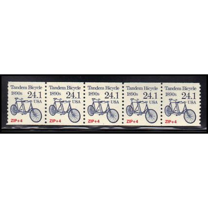 2266 24.1c Tandem Bicycle Very Fine MNH Dry Gum PNC 1/5 X1341