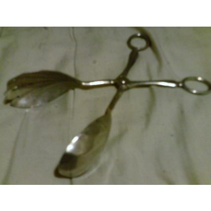 Silver Plated tongs made in England