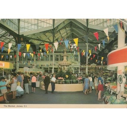 Weighing Scales At Jersey Exhibition Rare 1980s Postcard