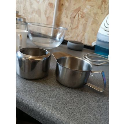Old Hall Stainless Steel Milk Jug And Sugar Bowl