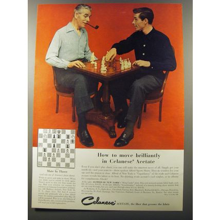 1953 Celanese Acetate Ad - How to move brilliantly in Celanese Acetate