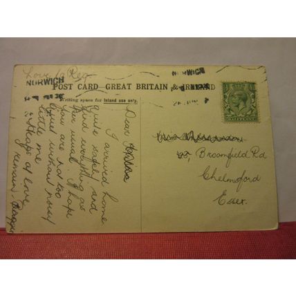 GRAMMAR SCHOOL, NORWICH, NORFOLK. used antique postcard c.1915 pm /