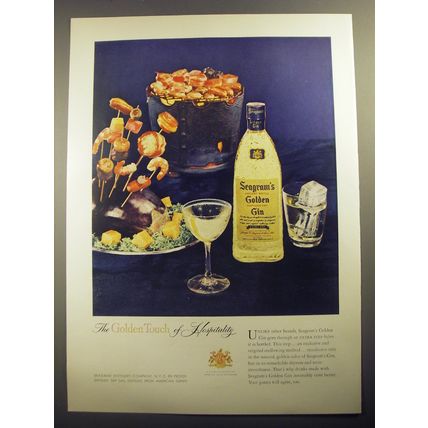 1956 Seagram's Golden Gin Ad
