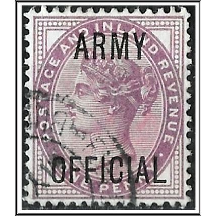 QV 1896-1901 Army Official 1d Lilac Used SGO43 Used