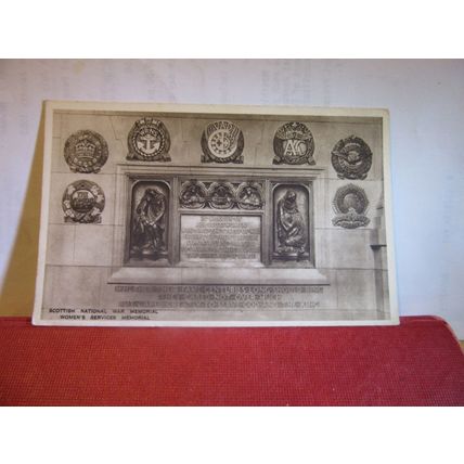 WOMEN'S SCOTTISH NATIONAL WAR MEMORIAL, EDINBURGH CASTLE. unused postcard =