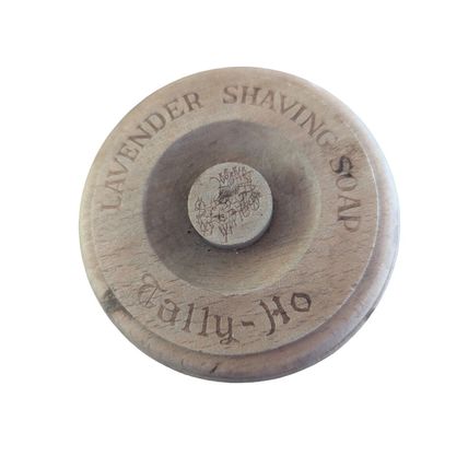 Vintage Ever Ready Badger Hair Shaving Brush 100T Wooden Lavender Soap Bowl Lid