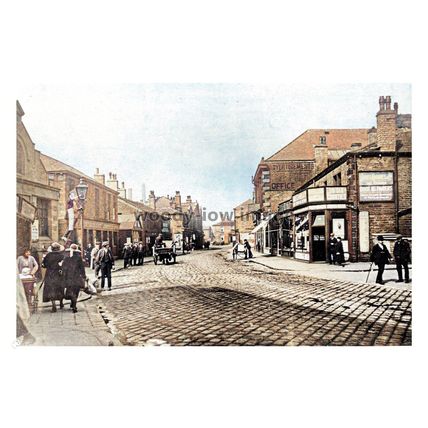 ptc6725 - Yorks - An early view along Bethel Street in Brighouse - print 6x4