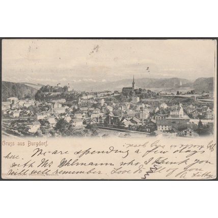 Gruss aus Burgdorf, Bern, 1902 - Robert Kaspar AK