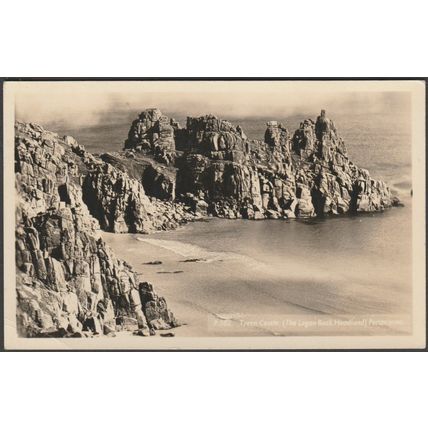 Treen Castle, Porthcurno, Cornwall, 1963 - Penpol Picturecards RP Postcard