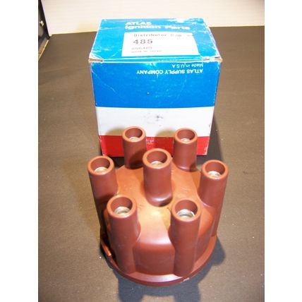 ATLAS IGNITION PARTS DISTRIBUTOR CAP #485 1966 - 1976 TOYOTA 6 CYLINDER NOS