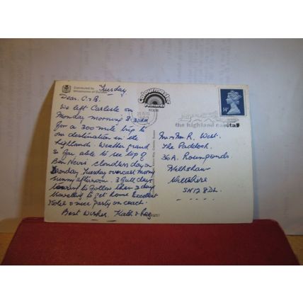 multiview, LOCH CARRON, ross-shire used postcard 1989 pm =