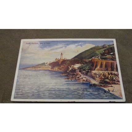 1907 fr Boots Cash Chemist Postcard - Port Skillion - Isle of Man