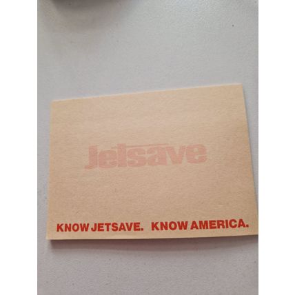 Vintage Jetsave Holidays Sticky Pad