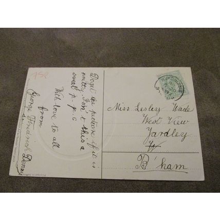1908 fr Meissner & Buch Postcard - Lady & Calves - Cattle / Farming