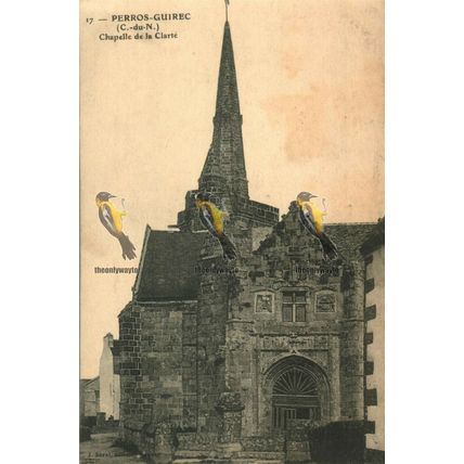 Perros-Guirec, Chapelle De La Clarte, France, Postcard, 1920s