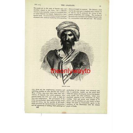 Bedouin Arab, Book Illustration (Print), 1889