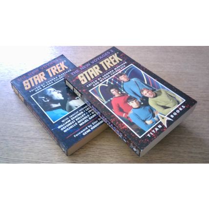 STAR TREK NEW VOYAGES- Volumes 1 & 2 (2 x First Edition Paperbacks) Titan Books