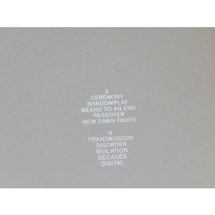 JOY DIVISION, STILL. GATEFOLD DOUBLE VINYL LP.