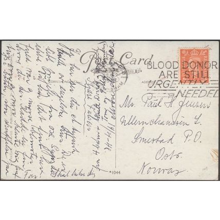 Cropthorne Hill, Worcestershire, 1948 - Salmon Postcard