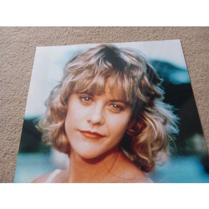 Vintage Meg Ryan Glossy Print Photo Signed Picture but Very Faint