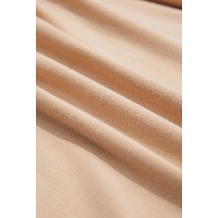 Parchment Textured V Neck Flutter Sleeve Ruffled Maxi Dress