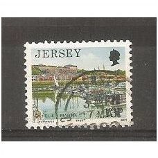 SG473 13p St.Helier Marina.Fine Used.ns1