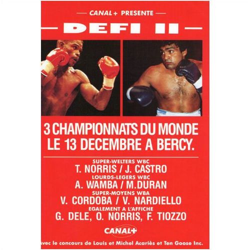 Boxing Programme- 1991 December 13. Terry Norris vs Jorge Castro