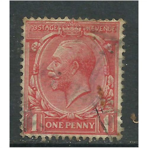 GB 1924 - 26 KGV 1d Scarlet Stamp Wmk 111 SG 419.(A523