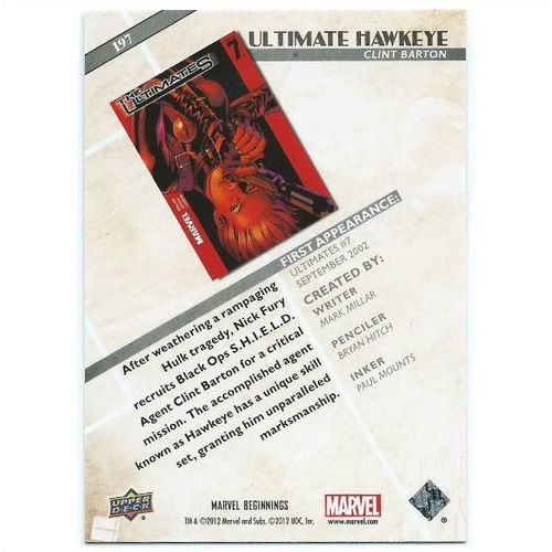 2012 Marvel Beginnings 2 - #197 - Ultimate Hawkeye