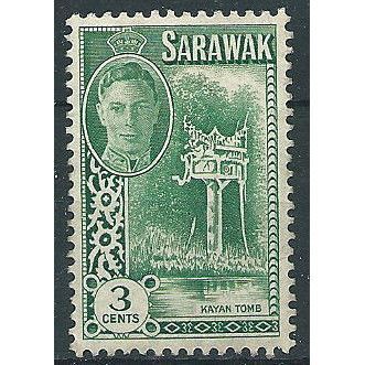 Sarawak 1950 SG173 3c Green Mounted Mint ... .