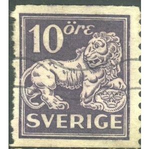 Sweden 1920 - SG98b - 10 ore green - Lion - used