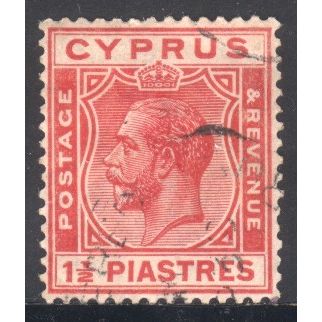 Cyprus 1925 - 1½Pia red - KGV - used