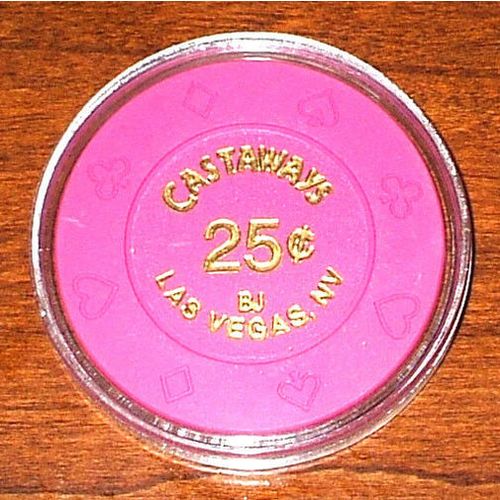 25 Cent Castaways CASINO CHIP - Las Vegas, Nevada - Bud Jones - 2003