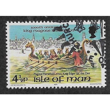 IOM 1974 4.5P 'HISTORIC ANNIVERSARIES' FINE USED (EBID68-880)