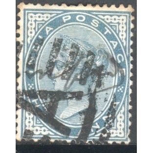 India stamps 1855 - SG 75 - QV ½a blue used