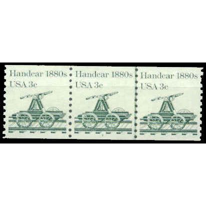 1898 3c Handcar Very Fine MNH Dry Gum PNC 1/3 P0956