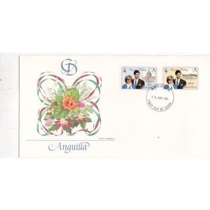 Anguilla 1981 Royal Wedding FDC Anguilla cancel unaddressed VGC