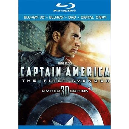 Captain America: The First Avenger (2011) - Chris Evans Blu-ray 3D + Blu-ray