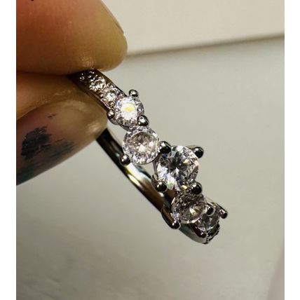 Bomb Party Sz8 Revealed Stylish BP Ring Fashion Jewelry RBP Colorless Rhodium Pl