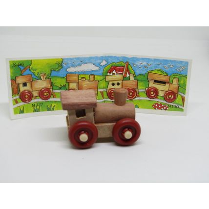 Kinder Surprise Toy 1996 K96 N127 Wooden Train - With Insert