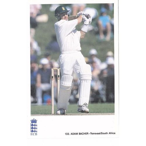 Adam Bacher Of Transvaal & South Africa Cricketer Sporting Postcard (SP1189)