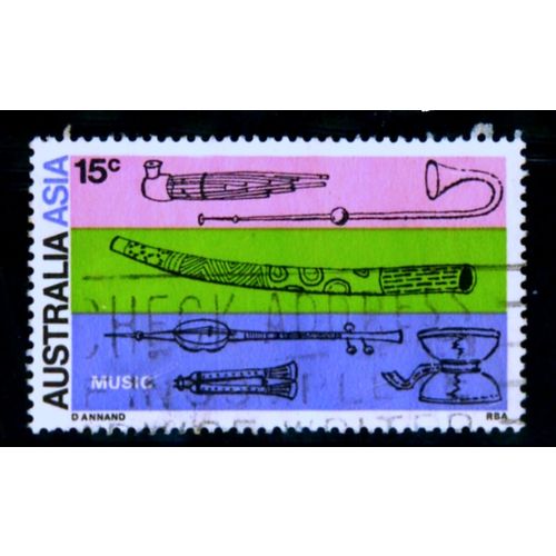 AUSTRALIA 1971 SG 484 15c MUSIC FINE USED # 2
