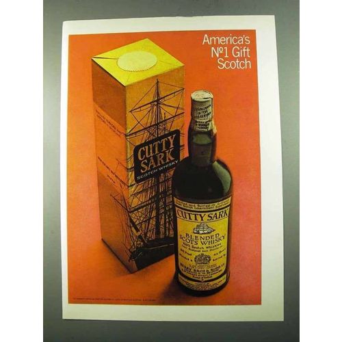 1969 Cutty Sark Scotch Ad - America's No.1 Gift