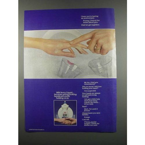1984 Ivory Liquid Detergent Ad - Having an Anniversary