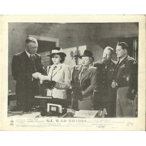 G.I. WAR BRIDES Anna Lee, James Ellison F-O-H Stills (4)