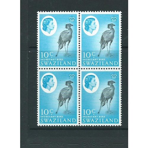 swaziland stamps sg98 sg 98 mnh blk 4