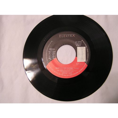 Motley Cue 45 & Picture Sleeve-GIRLS GIRLS GIRLS/SUMTHIN' FOR NUTHIN' STEREO