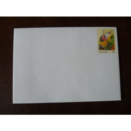 Australia 1978 pre-printed stamp envelope cover 20c Rose Robin No 005 birds